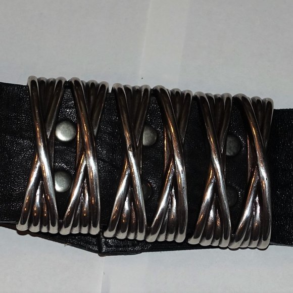 Streets Ahead Black Leather Belt - Picture 1 of 1